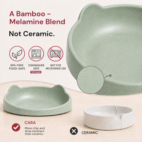 7 Ruby Road Shallow Cat & Kitten Food Bowls, Whisker Friendly, Set of 2 - Image 4