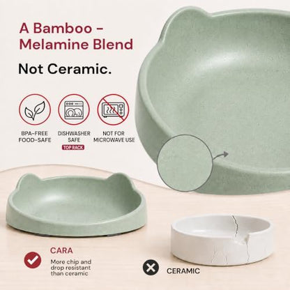 7 Ruby Road Shallow Cat & Kitten Food Bowls, Whisker Friendly, Set of 2 - Image 4