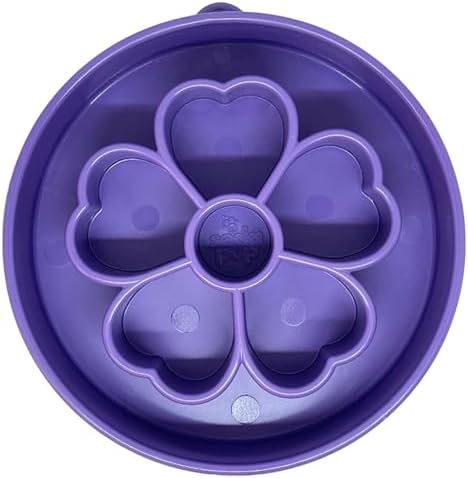 SodaPup Flower Design Enrichment Bowl – Durable Slow Feeder Bowl Made in USA from Non-Toxic, Pet-Safe, Food Safe Material for Mental Stimulation, Slowing Down Eating, Healthy Digestion, & More by SodaPup