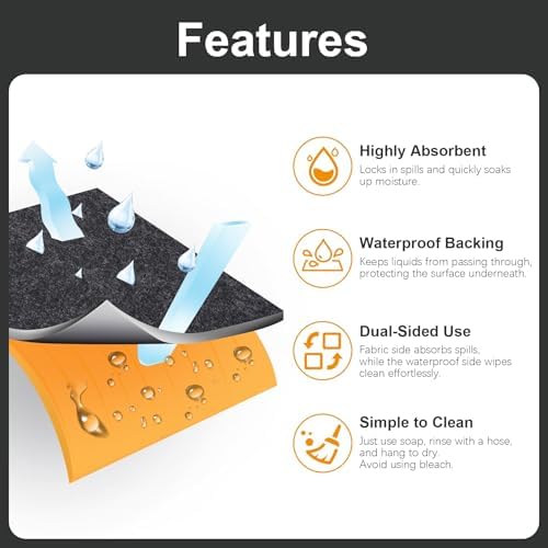 Cargo Liner Mat, Dog Seat Cover,Trunk Liner, Absorbent 60" x 74" - Image 5