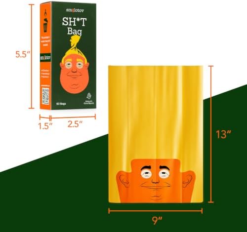 Dog Poop Bags - 60 Count Unscented Leakproof - Stable Genius - Image 4