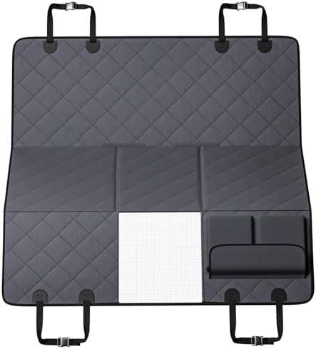 VEVOR Back Seat Extender for Dogs,Hard Bottom Car Seat Cover for Dogs Supports 400lbs,Heavy Duty Dog Car Seat Cover for Back Seat,Dog Hammock for Car, SUV, Truck for Car Bed 54"x24" by VEVOR