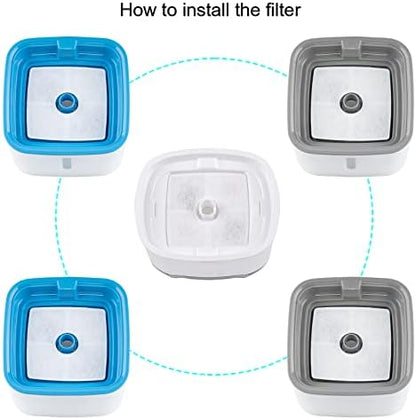 Wonder Creature Cubic Cat Fountain Filter Replacement, 16 Pack - Image 4