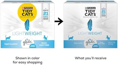 Purina Tidy Cats Lightweight Cat Litter, Glade Clear Springs Multi-Cat, Clumping, Low Dust, Scented Cat Litter, 12 lb. Box - Image 2