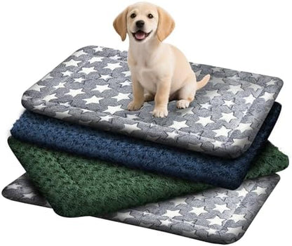 4 Pcs Dog Crate Pad Washable Cat Dog Pet Bed Medium Mat 24 inch Color Blend by Unknown
