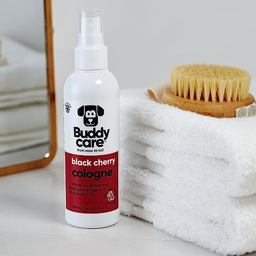 Buddycare Dog Cologne - Black Cherry - 200ml - Fruity and Bold Scented Dog Cologne - Refreshes Between Dog Washes - Image 5