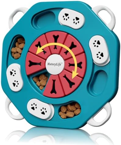 Dog Puzzle Toy for Smart Dogs, Interactive Dog Enrichment Toys,Level1(Blue) by MateeyLife