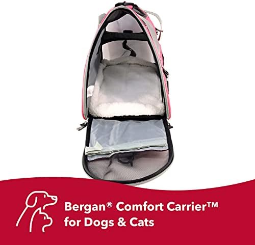 Coastal Pet Bergan Comfort Carrier - Breathable Travel Carrier for Dogs & Cats - Heather Berry, 16" x 8" x 11" - Image 2