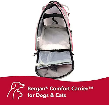Coastal Pet Bergan Comfort Carrier - Breathable Travel Carrier for Dogs & Cats - Heather Berry, 16" x 8" x 11" - Image 2