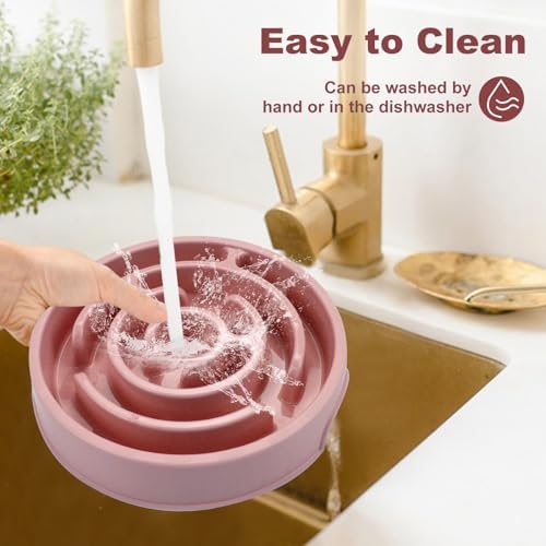 Slow Feeder Dog Bowls, Puzzle Dog Bowl with Anti-Slip, Slow Feeder & Non-Slip Design, Boredom and Anxiety Reducer, Suitable for All Breed Dogs and Cat - Image 5