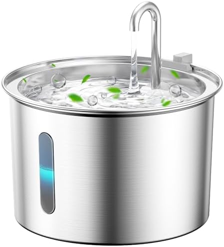 oneisall Stainless Steel Cat Water Fountain,PWF 001 by oneisall