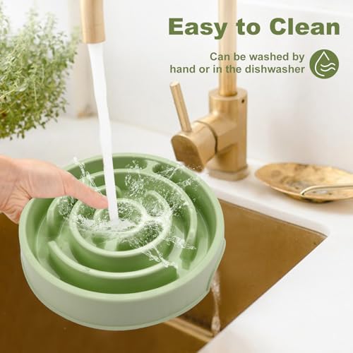 Slow Feeder Dog Bowls,Puzzle Dog Bowl with Anti-Slip, Slow Feeder & Non-Slip Design, Boredom and Anxiety Reducer, Suitable for All Breed Dogs and Cat - Image 5