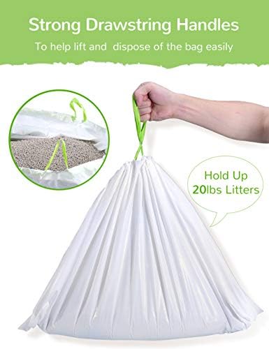 Cat Litter Liners Large, Jumbo Drawstring Extra Durable Pet Cat Pan Liners Extra-Thick Kitty Litter Box Bag-24 Count 36" x 18" - Image 4