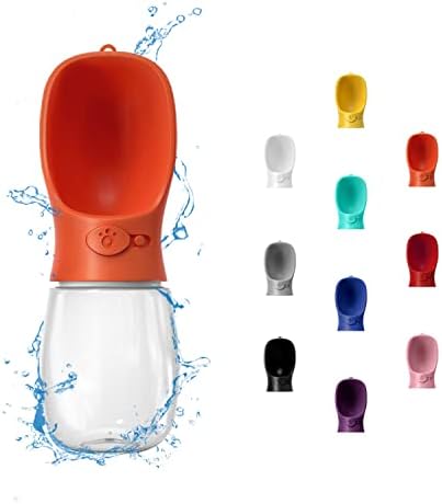 WePet Portable Dog Water Bottle, 12 OZ, Leak Proof Puppy Water Dispenser with Drinking Feeder for Pets Outdoor Walking, Hiking, Travel, Food Grade Plastic by WePet