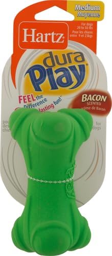 HARTZ Dura Play Soft Dog Bone Toy, Assorted Colors, 1 Ea, for Medium breeds