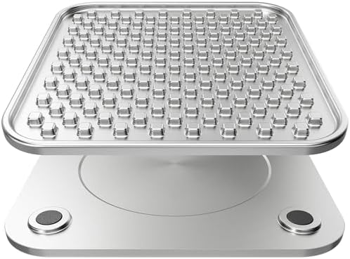 Feedoo Double Wall Stainless Steel Lick Mat for Dogs & Cats - Chew Proof & Whisker Friendly, Non-Slip Base, for Calm Feeding & Anxiety Relief - Dishwasher Safe Slow Feeder Pad [1Pack] by BestforYourPetsHealth