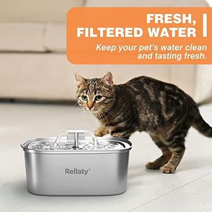 Rellaty Cat Water Fountain Stainless Steel - Image 7