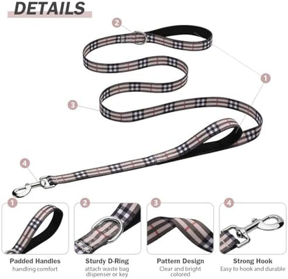 Hikiko 6FT Dog Leash Padded Double Handle with Designed Pattern - Image 5