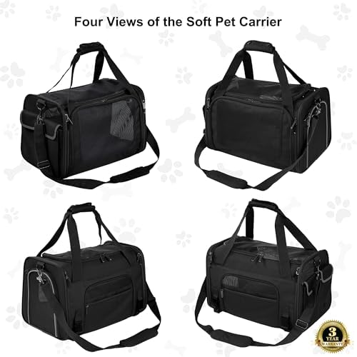 EliteField Deluxe Soft Pet Carrier for Cats and Dogs (3-Year Warranty) - Image 4