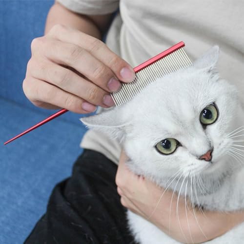PetPhindU Hair Comb - Stainless Steel Dog Hair Comb for Home Grooming, Removes Float Hair and Dirt, Prevents Entanglement, Massages and Promotes Blood Circulation, Blue - Image 6