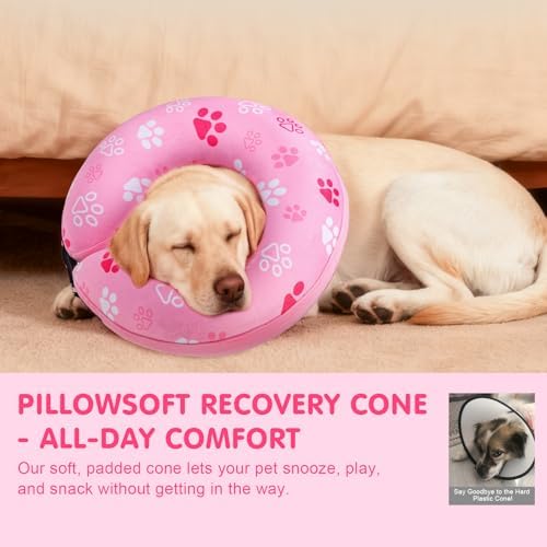 BEAUTYZOO Dog Cone Collar Alternative After Surgery,Pet Neck Donut E‑Collar - Image 5