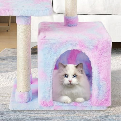 Cute Cat Tree Kitten Cat Tower Condo Cat Furniture Sisal Scratching Posts R - Image 4