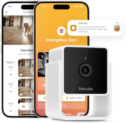 Petcube Cam and Care Coverage [Subscription Required] – Wi-Fi Pet Camera by Petcube