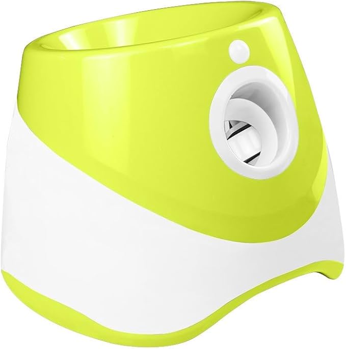 Eaacaa 2025 Upgraded Ball Thrower with 3 Tennis Balls Automatic Ball Thrower for Dogs, Mentally Stimulating Training Dog Toy for Medium and Large Dogs (Green)