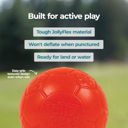Jolly Pets Mini Soccer Ball Dog Toy, 4 in, Orange - Durable - Image 6