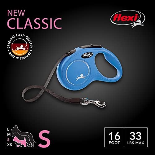 FLEXI® Classic Tape Retractable Dog Leash, Small, 16 ft - Blue - Image 2