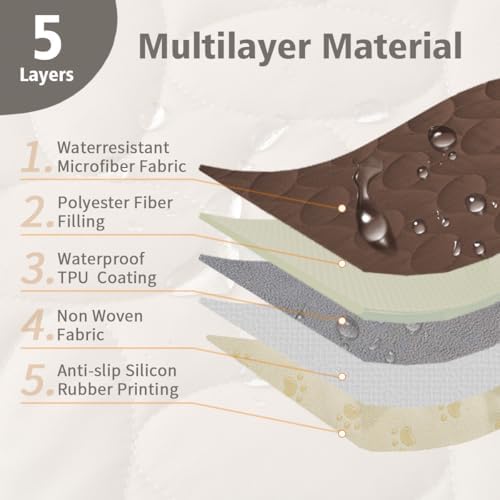 Ameritex Pet Bed Cover Dog Bed Blanket for Sofa and Furniture Waterproof New Pattern Design - Image 5