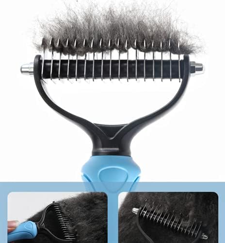 Dog Undercoat Rake 2-Sided Shedding Comb with 26-Tooth - Image 6