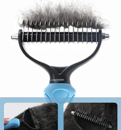 Dog Undercoat Rake 2-Sided Shedding Comb with 26-Tooth - Image 6