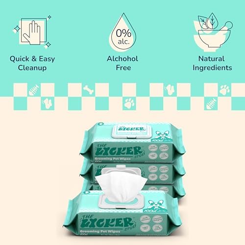 PWP1001A-4SET Biodegradable Dog Wipes for Grooming Paws and Body, Hypoallergenic Pet Wipes with Aloe Vera, Chamomile & Coconut Oil, Gentle Cleansing and Deodorizing, 400 Count - Image 4