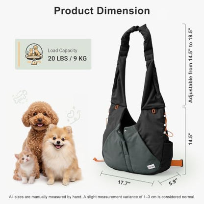 FURTIME Dog Sling Carrier, Puppy Sling for Small Dogs Up to 15 lbs - Image 3