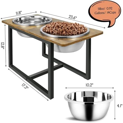 Spacnom Elevated Dog Bowls, Raised Dog Bowls Stand for Large Dogs - Image 2