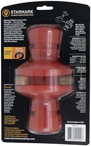 Starmark Twist and Lock Roller Interactive Dog Chew Toy - Image 2