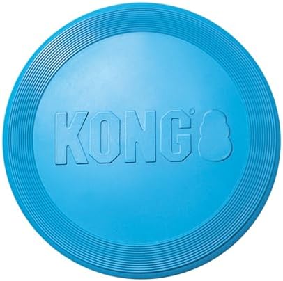 KONG Puppy Flyer, Soft Rubber Flying Disc Toy, for Small Puppies, Blue by KONG