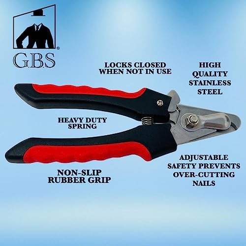 G.B.S Dog & Cat Pets Nail Trimmers and Clippers - with Safety Guard to Avoid Over Cutting, Free Nail File, Stainless Steel Blade - Professional Grooming Tool for Pets - Image 3