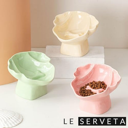 Ceramic Raised Pet Slow Feeder Bowl, Elevated Cat and Dog Slow Feeder, Decorative Standing Doggy Design, Anti-Slip Base, Anti-Vomiting (Green) - Image 7