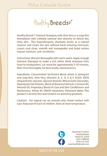 Healthy Breeds Afghan Hound Oatmeal Shampoo with Aloe 16 oz (Pack of 2) - Image 2