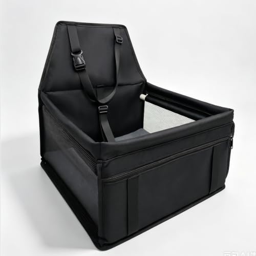 Pet Dog Booster Seat, Upgrading the Framed wall to Prevent Collapse，Breathable and Foldable Pet Car Basket，Removable andWashable pet car seat by Unknown