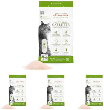 almo nature Cat Litter 2,27 Kg/5 lb (76) (Pack of 4) by AlmoNature