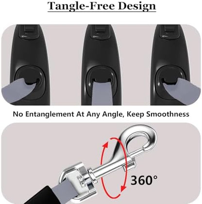 Retractable Dog Leash for Small Medium Dogs, 16Ft/5M, Black - Image 4