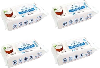 Best Pet Supplies Cleaning Dog Wipes - Moisturizing Coconut 400 Count by BestPetSuppliesLLC