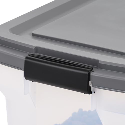 IRIS USA Dog Food Storage Container, Up to 40 lbs, Dark Gray, Made in USA - Image 6