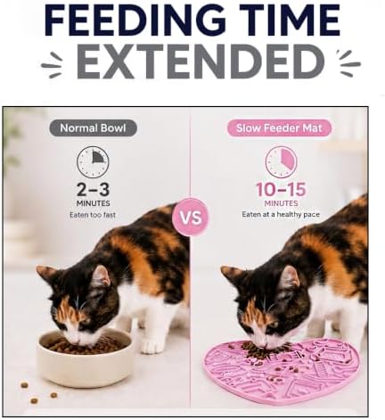 Interactive Cat Puzzle Feeder & Dog Enrichment Toy, Slow Feeder for Indoor Cats, Kittens, Puppies & Small Dogs, Treat Dispensing Food Puzzle to Encourage Foraging, Mental Stimulation & Reduce Boredom - Image 4