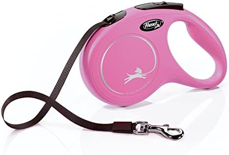 FLEXI® Classic Tape Retractable Dog Leash, Medium, 16 ft - Pink by Flexi