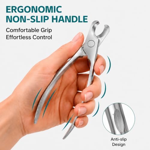 Heavy Duty Dog Nail Clippers for Large Dogs, Thick Nails, Full Metal, Sharp - Image 3