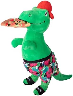 Fringe Studio Pizzasaurus REX Plush Dog Toy, Pet Shop Collection (314431) by FringeStudio